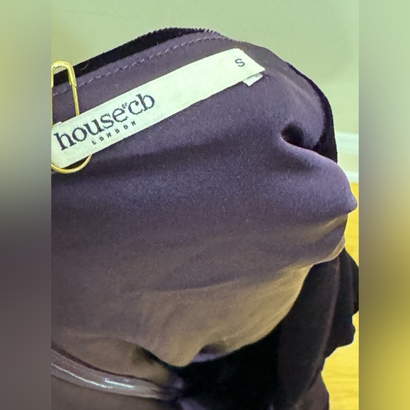 House of CB Dahna Dark Purple Velvet Corset Dress - Picture 11 of 11